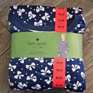 Kate Spade Blue and White Floral Pajama Set